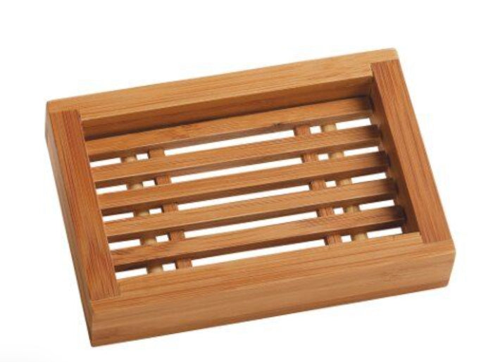 Bamboo soap holder: rectangle, square or round