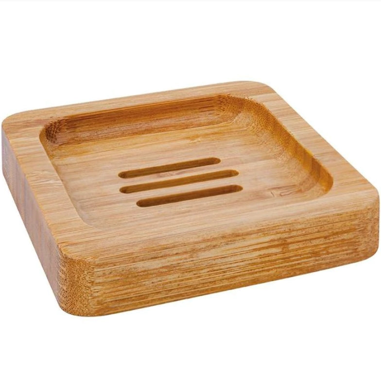 Bamboo soap holder: rectangle, square or round